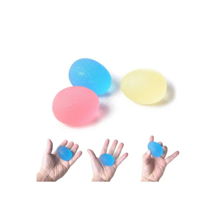 Genel Ürün Kırmızı Msd El Parmak Güçlendirme Egzersiz Yumurta Top Kırmızı (hafif)