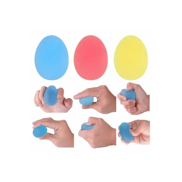 Genel Ürün Kırmızı Msd El Parmak Güçlendirme Egzersiz Yumurta Top Kırmızı (hafif)