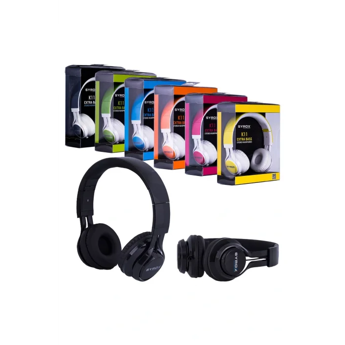 Genel Ürün Mikrofonlu Stereo Kulaklık K11 Beyaz (KABLOLU)