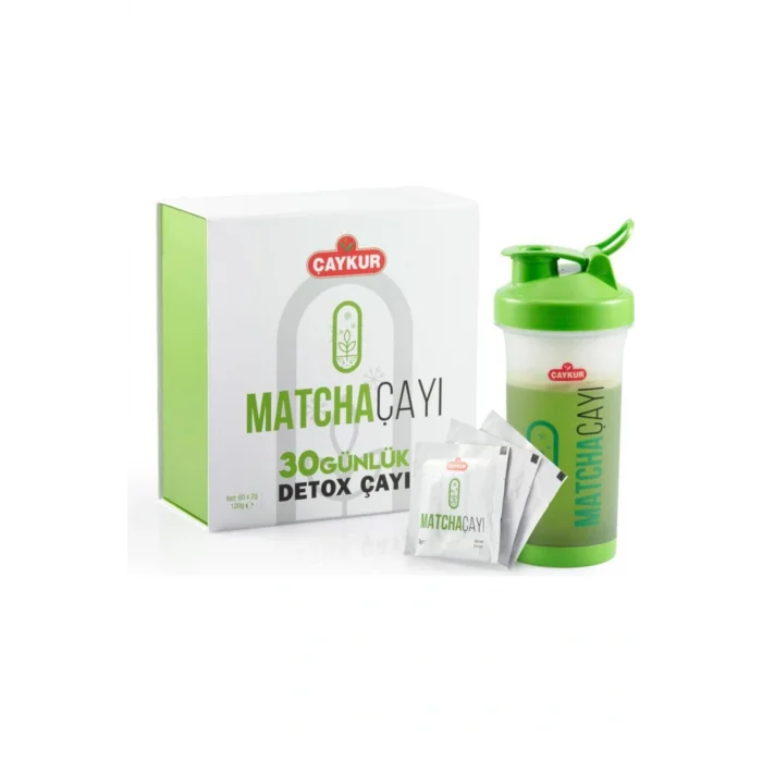 Genel Ürün Detox Matcha Çayı 30 Günlük 60 Adetx2gr Shaker Hediye