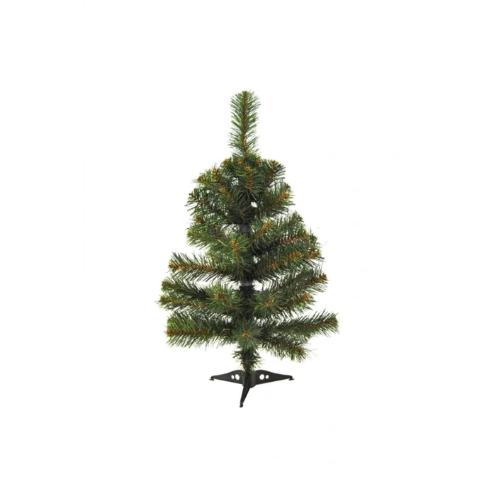 Genel Ürün Yılbaşı Ağacı 60 Cm Yeşil Çam Ağacı Plastik Ayak Noel Ağacı