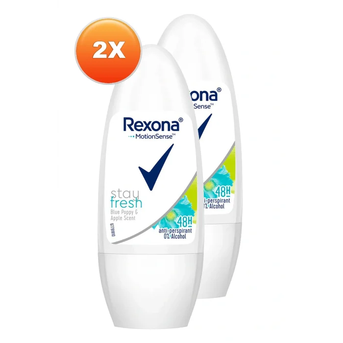 Genel Ürün Stay Fresh Blue Poppy Apple Kadın Roll-on 50 Ml. Ikili Paket