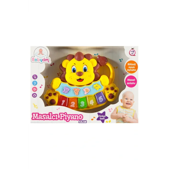 Oyuncak Birlik Oyuncak Masalcı Piyano Aslan Sarı