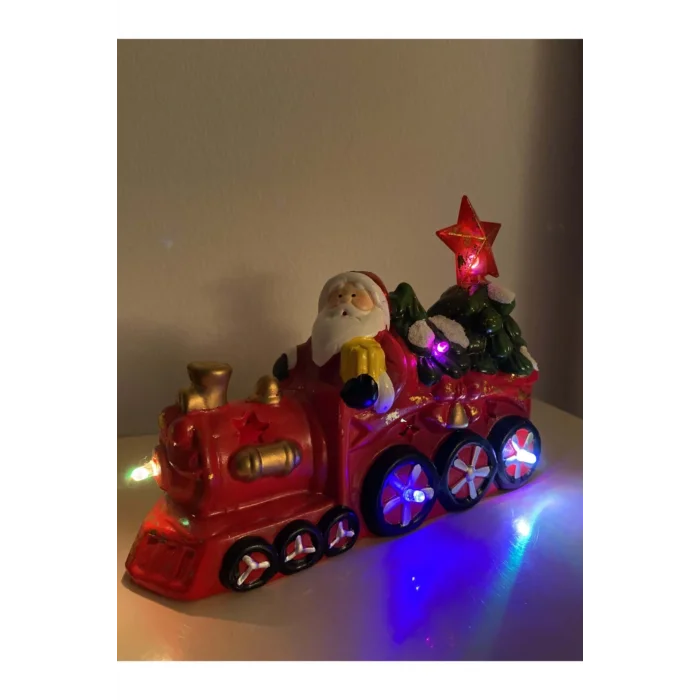 Genel Ürün Yılbaşı Pilli Noel Baba Işıklı Tren