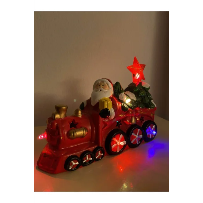 Genel Ürün Yılbaşı Pilli Noel Baba Işıklı Tren