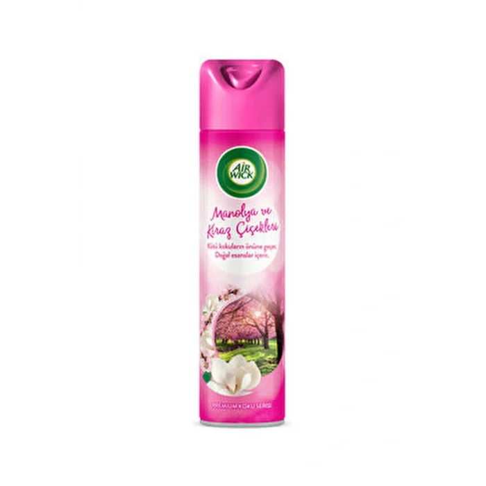 Genel Ürün Marka: Air_wick Aerosol Manolya & Kiraz Çiçekleri 300 Ml Kategori: Oda Kokusu