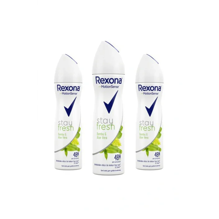 Genel Ürün Stay Fresh Bambu & Aloe Vera Anti-perspirant Kadın Deodorant Sprey 150 Ml X3 Adet