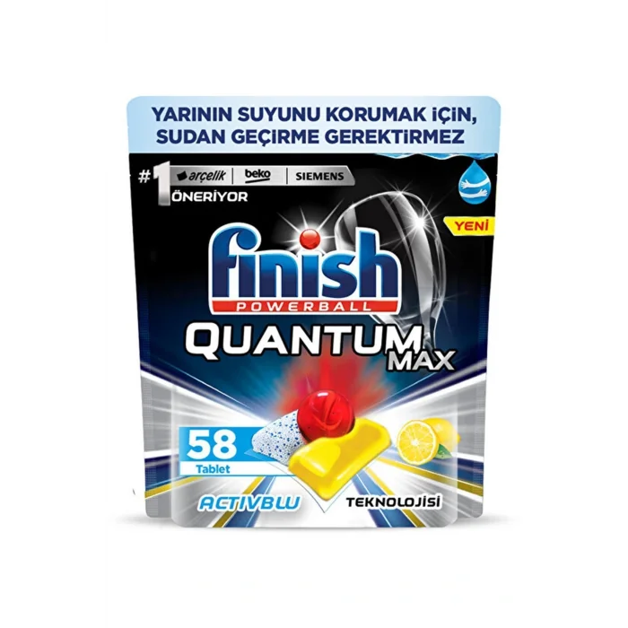 Genel Ürün Quantum Max 58 Kapsül Bulaşık Makinesi Deterjanı Limon