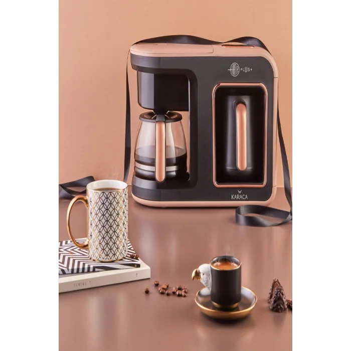 Genel Ürün Karaca Hatır Plus 2 In 1 Kahve Makinesi Rosie Brown