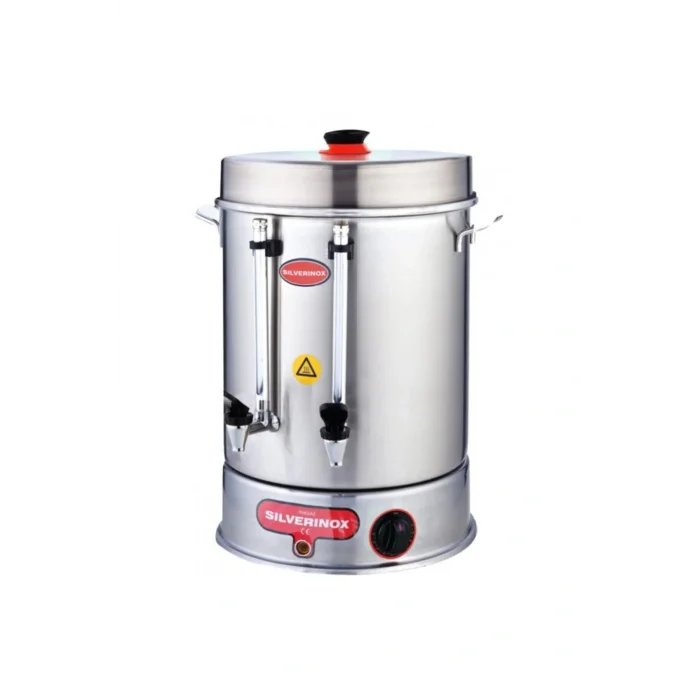 Genel Ürün Silverinox Metal Musluklu Basmalı Çay Makinesi 60 Bardak 7 Lt
