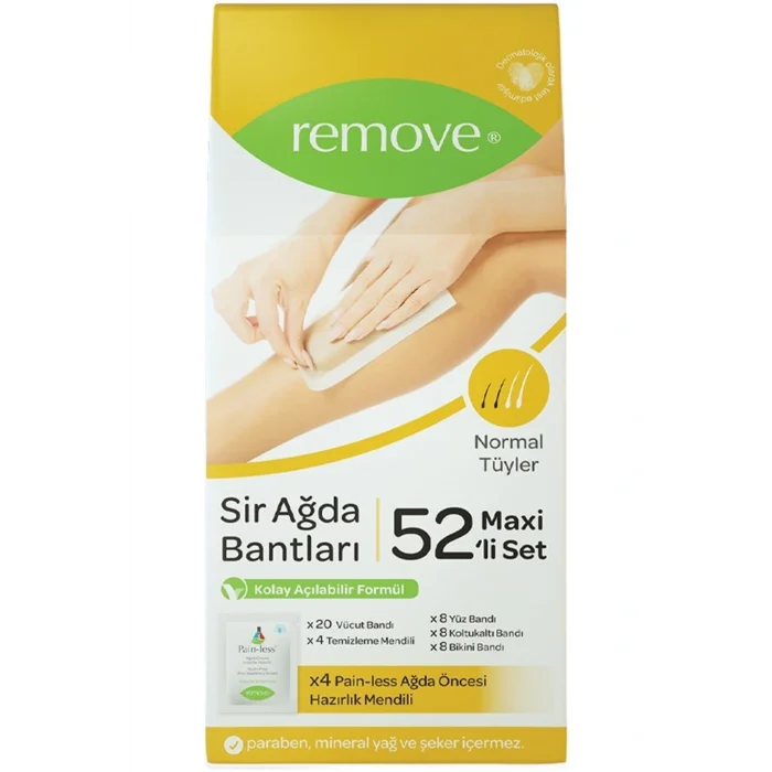 Genel Ürün İnatçı ve Sık Tüyler Için Sir Ağda Bant Seti 52li