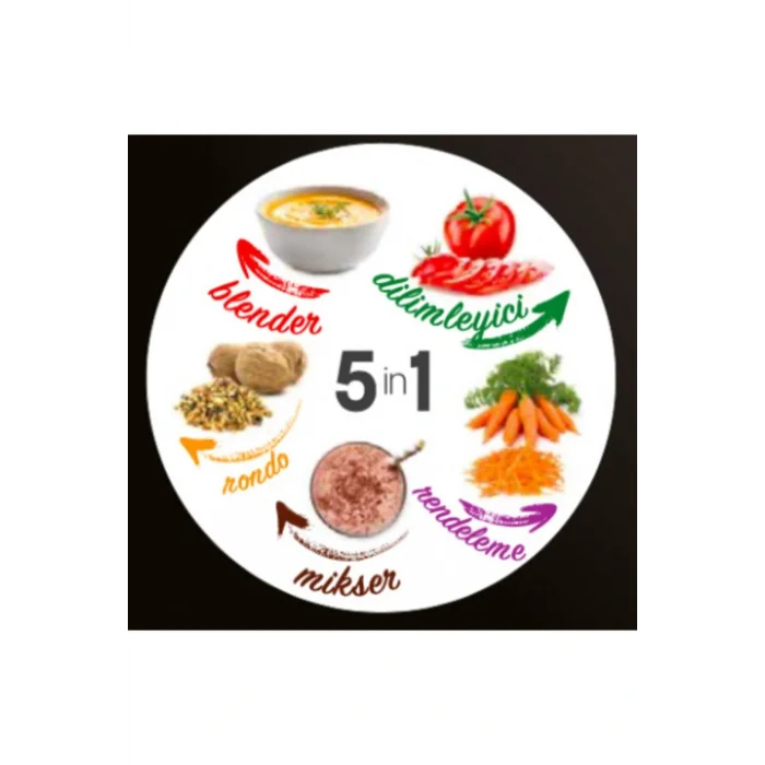 Genel Ürün Blendmix Pro 5li Blender Set - Siyah