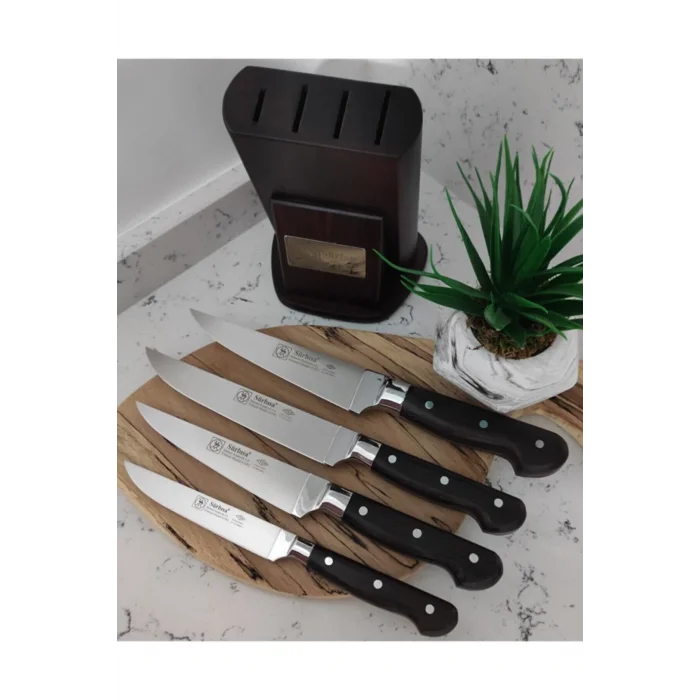 Genel Ürün Ahşap Standlı 61502 Ym 4lü Bıçak Seti