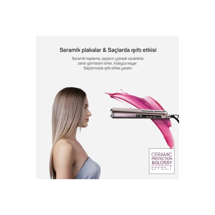 Genel Ürün Ar5062 Bellissima Creativity Glossy Seramik Saç Düzleştiricisi