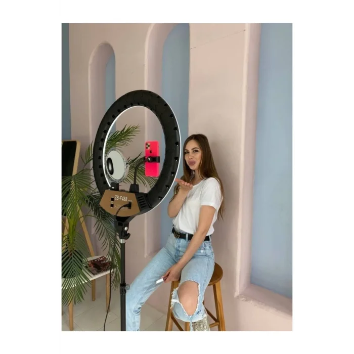 Genel Ürün A+ Kalite Megalux Ring Light Led Işık Halkası 18 Inç Profesyonel Influencer Işığı 210 Cm Monopod