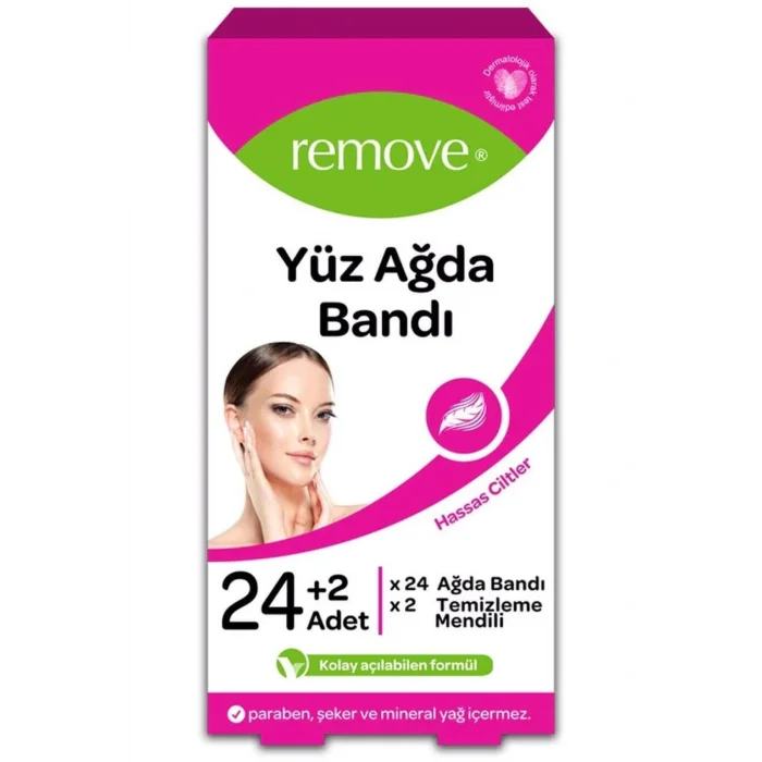 Genel Ürün Yüz Ağda Bandı Hassas Cilt 24lü