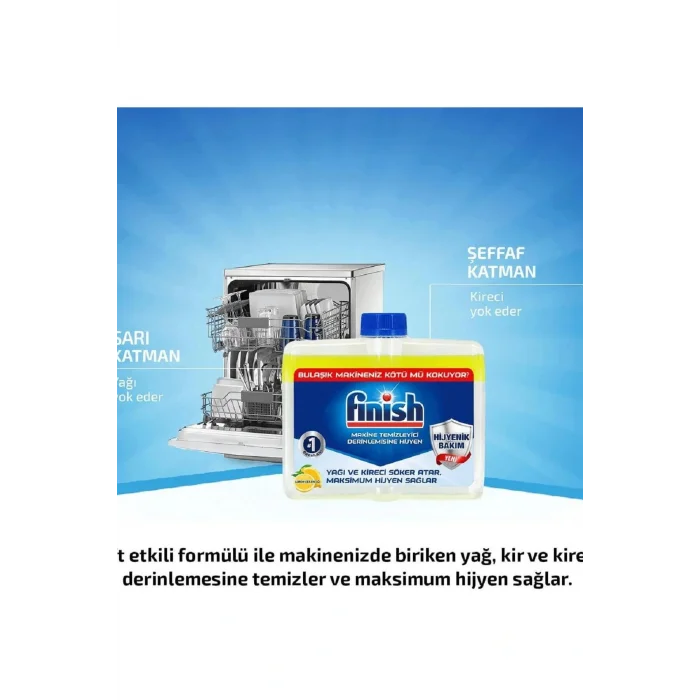 Genel Ürün Çift Etkili Makine Temizleyici Limon 250 grKategori: Bulaşık Parlatıcısı