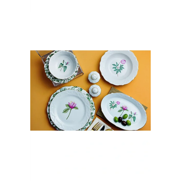 Genel Ürün Flower 34 Parça 6 Kişilik Yemek Takımı 04por033497