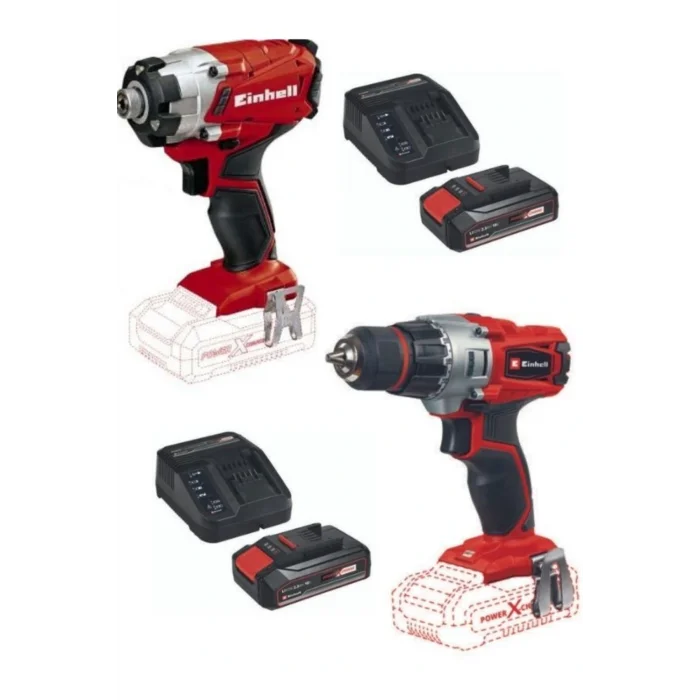 Genel Ürün Te-Ci 18/1 Akülü Vidalama Einhell Te-Cd 18/2 Akülü Matkap 2x2.5 Akü ve Şarj Starter Kit