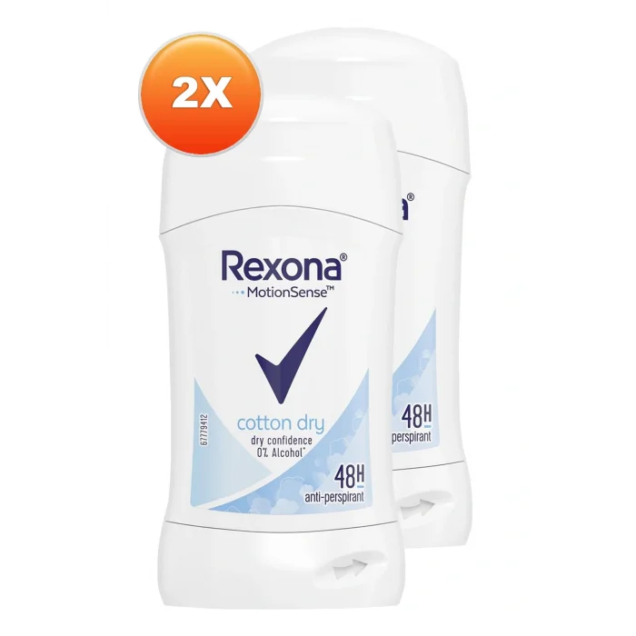 Genel Ürün Cotton Dry Stick Deodorant 40 Ml. Ikili Set