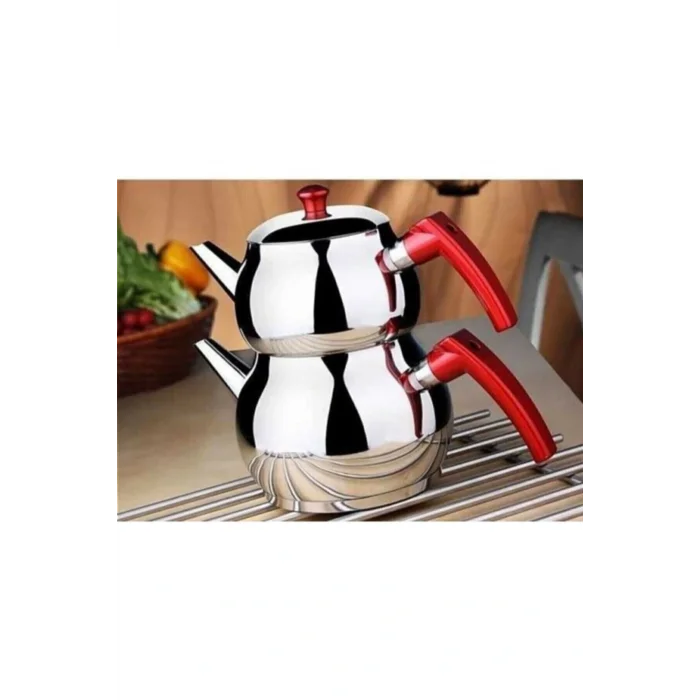 Genel Ürün Paslanmaz Çelik Büyük Boy Üst Demlik, Kendinden Süzgeçli, Şık ve Kullanışlı