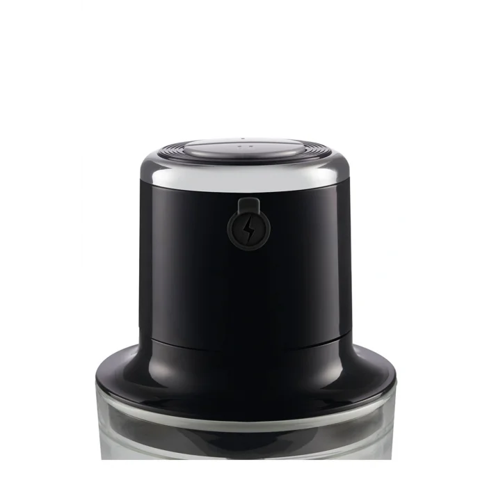 Genel Ürün Ar1128 Freechopp Cam Hazneli Şarjlı Doğrayıcı Siyah