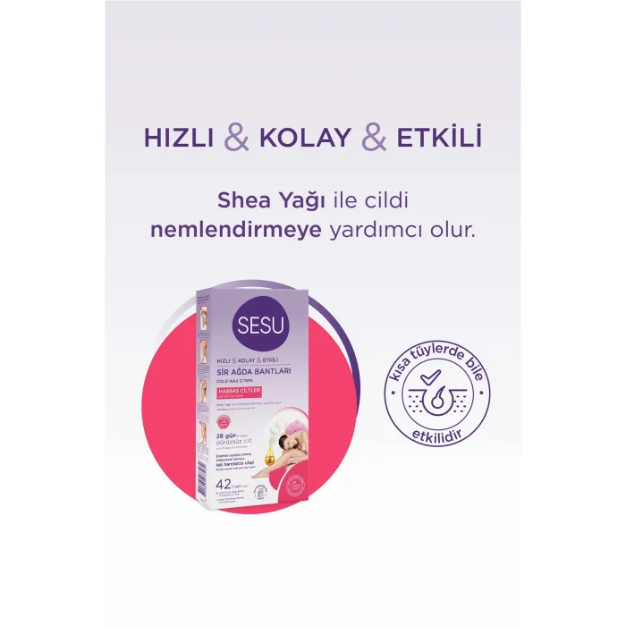 Genel Ürün Sir Ağda Bandı Hassas Cilt 42li