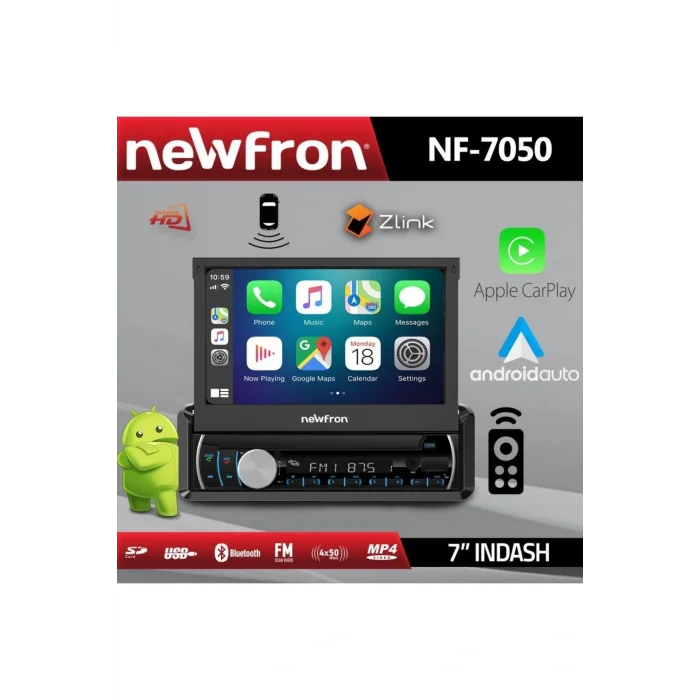 Genel Ürün Nf-7050 7 Indash Oto Teyp Apple Car Play Android Auto