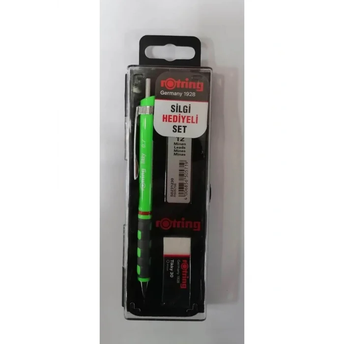 Genel Ürün 07 Versatil Tikky Kalem Seti / 07 Uç + Silgi / Kalem Set / Açık Yeşil