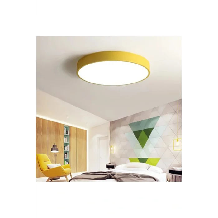 Genel Ürün Led Avize Plafonyer 10drum Tra3033-240-120 Ø120cm Boya:beyaz - Işık:4000k Doğal Beyaz