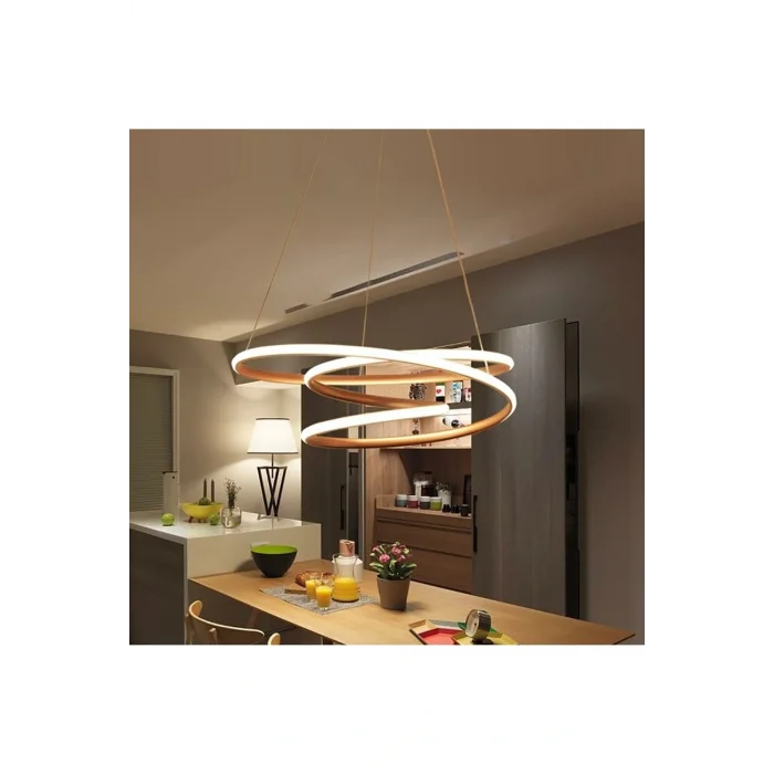 Genel Ürün Led Avize Sarkıt Freerun Tra36501 Ø60cm Boya:siyah - Işık:6500k Soğuk Beyaz