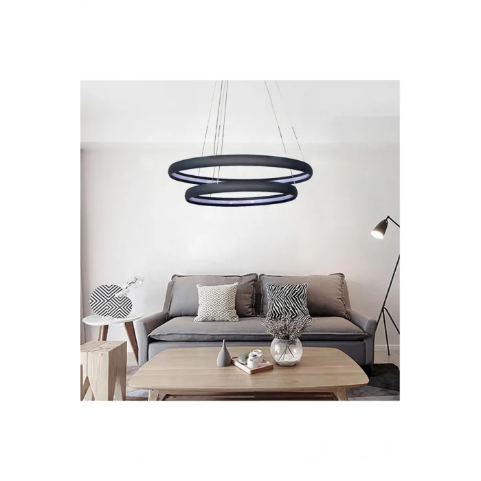 Genel Ürün Led Avize Sarkıt Vısgraat Trv30005a Pro Ø60cm Boya:antrasit - Işık:6500k Soğuk Beyaz