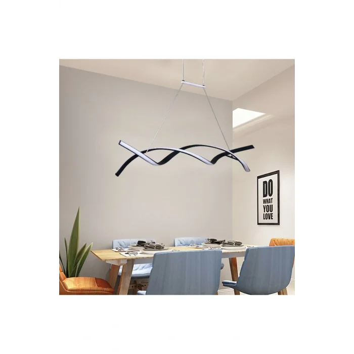 Genel Ürün Led Avize Sarkıt Double Auger Tra32032 100cm Boya:antrasit - Işık:3000k Sıcak Beyaz