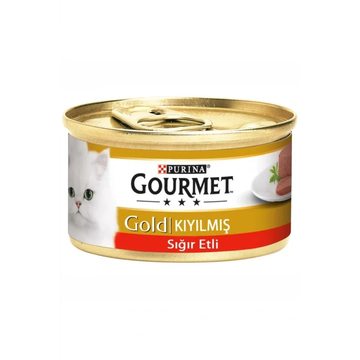 Genel Ürün Gold Kıyılmış Sığır Etli Kedi Konserve Maması 85gr X 6 Adet