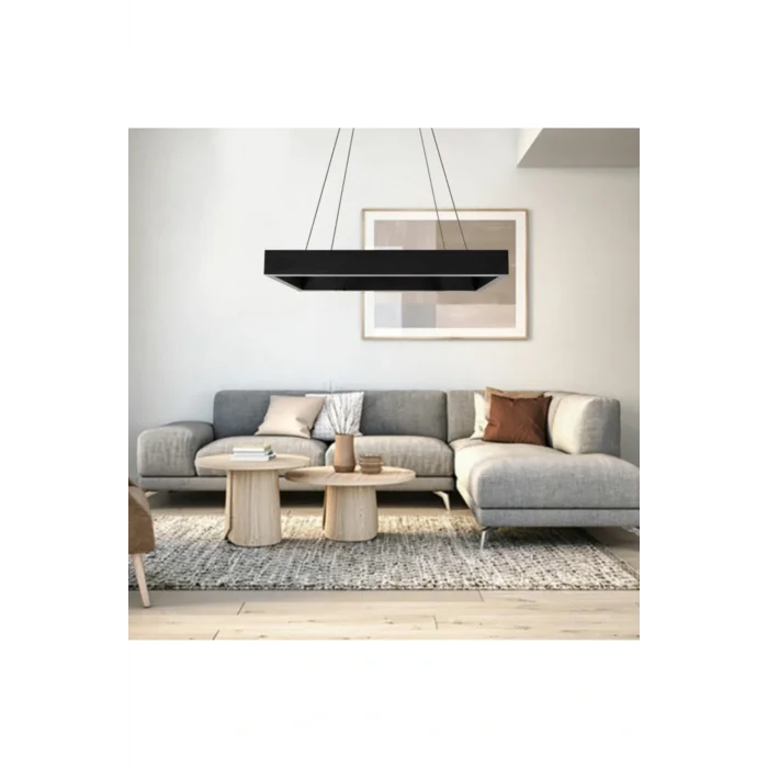 Genel Ürün Led Avize Sarkıt Akad Tra62001 60x60cm Boya:antrasit - Işık:4000k Doğal Beyaz