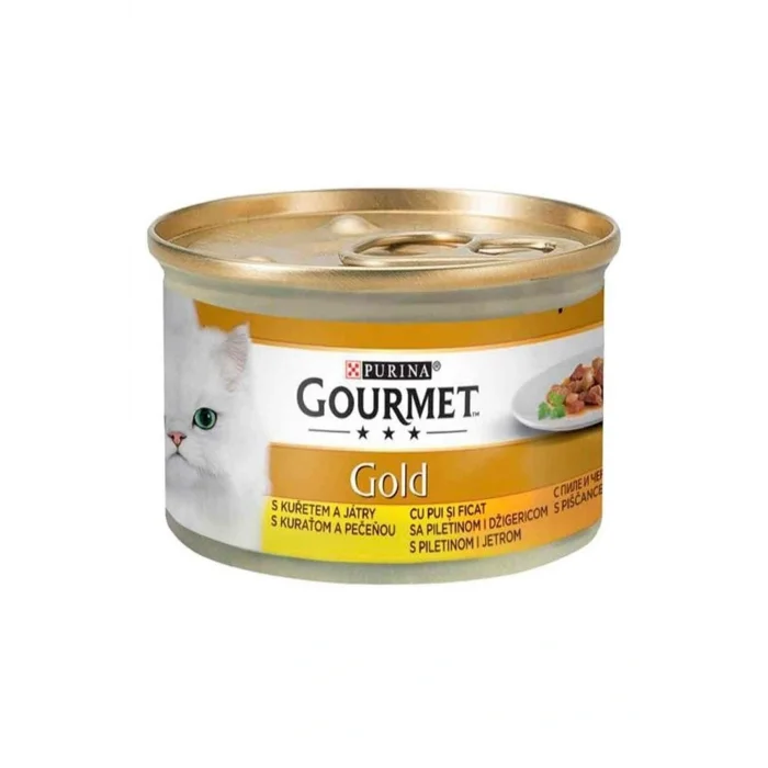 Genel Ürün Gourmet Gold Tavuk Ve Ciğerli Kedi Konservesi 85 gr×24 Lü