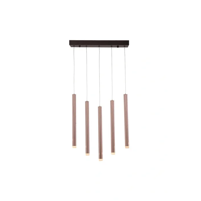 Genel Ürün Led Avize Sarkıt Long Tubo Tra83000l 5*ø25mm Boya:siyah - Işık:4000k Doğal Beyaz