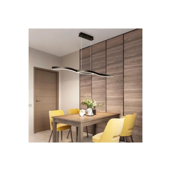 Genel Ürün Led Avize Sarkıt Ss Neptun Trv61802 Pro 120cm Boya:siyah - Işık:4000k Doğal Beyaz