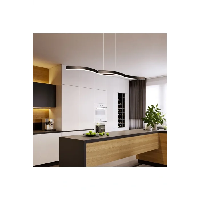 Genel Ürün Led Avize Sarkıt Ss Neptun Trv61802 Pro 120cm Boya:siyah - Işık:4000k Doğal Beyaz