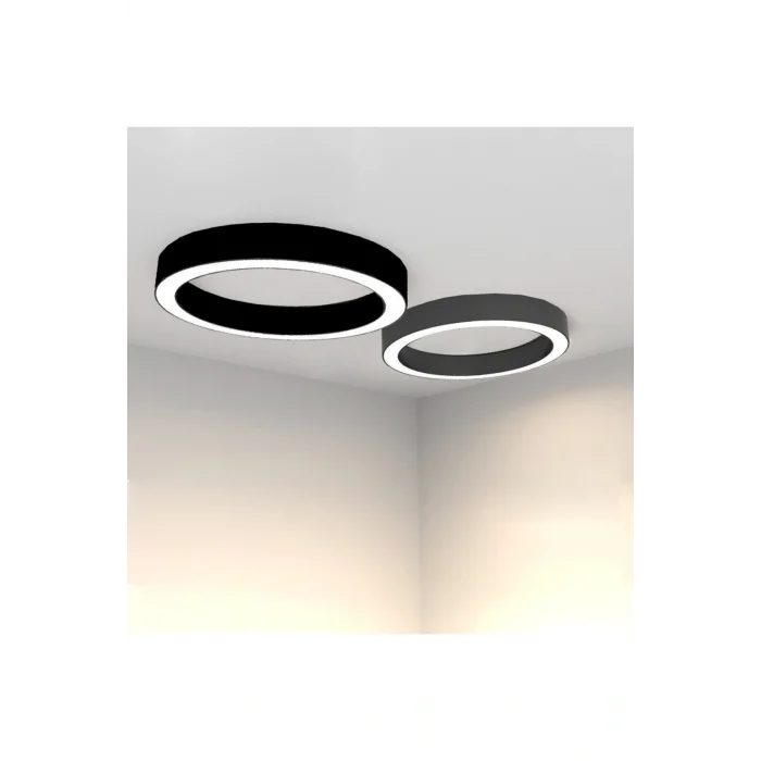 Genel Ürün Led Avize Plafonyer Tıen Tra2033-23-40 Ø40cm Boya:siyah - Işık:6500k Soğuk Beyaz