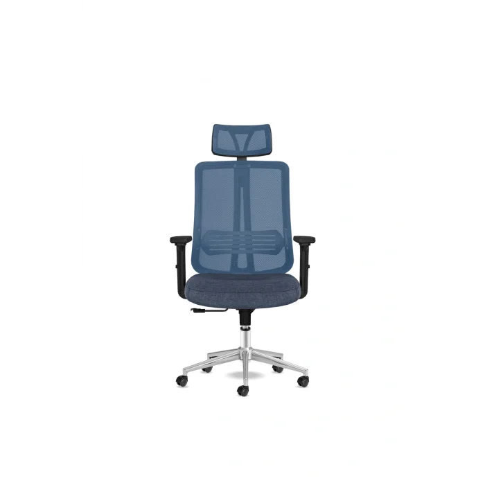 Genel Ürün Yönetici Çalışma Koltuğu  Spark Başlıklı Mavi Krom