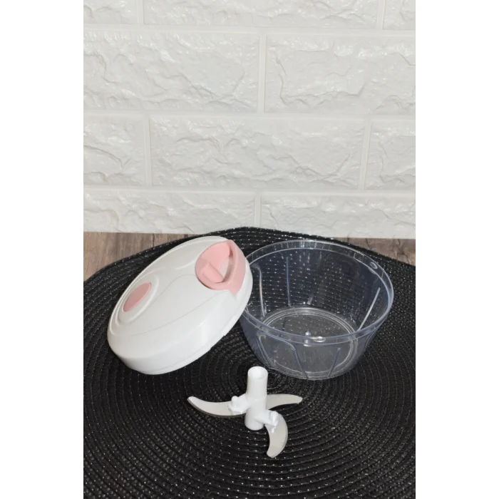 Genel Ürün Ipli Çekmeli Sebze Doğrayıcı 3 Bıçaklı El Blender Rondo