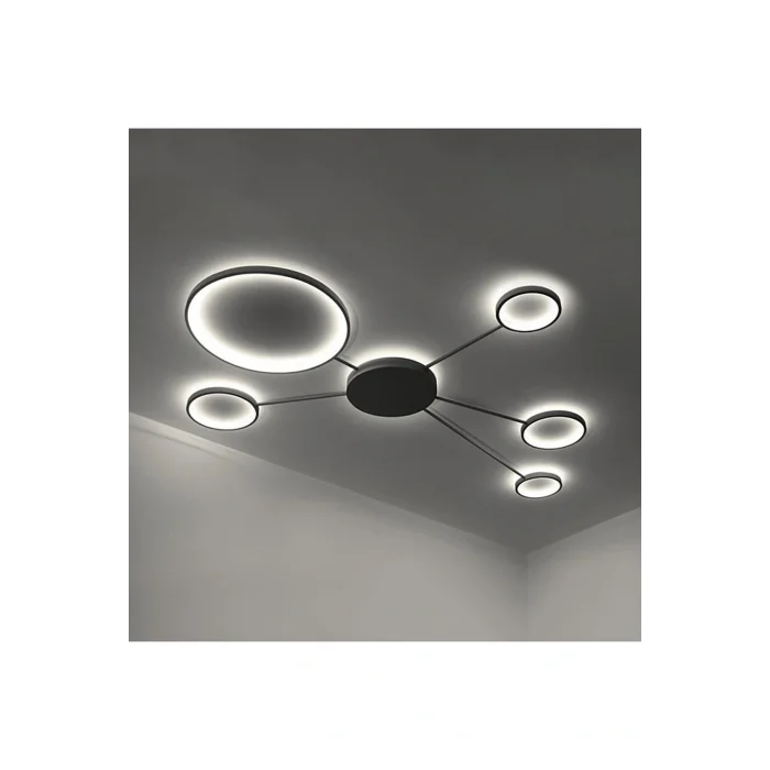 Genel Ürün Led Avize Plafonyer Planets Trv83019 Pro 130*100cm Boya:antrasit - Işık:4000k Doğal Beyaz