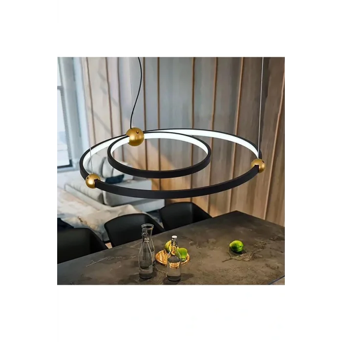 Genel Ürün Led Avize Sarkıt Orbıt Trv30071 Pro Ø65cm Boya:siyah - Işık:6500k Soğuk Beyaz