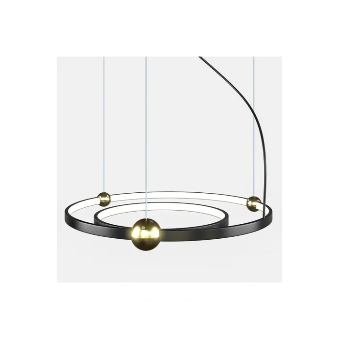 Genel Ürün Led Avize Sarkıt Orbıt Trv30071 Pro Ø65cm Boya:siyah - Işık:6500k Soğuk Beyaz