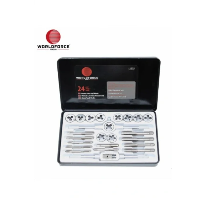 Genel Ürün 11375 Kılavuz Pafta Seti Metrik 24 Parça