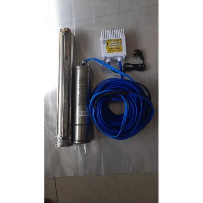 Genel Ürün 1,5 HP Monofaze Dalgıç Pompa Seti, 20 Mt Kablolu ve Panolu, Dayanıklı ve Güçlü