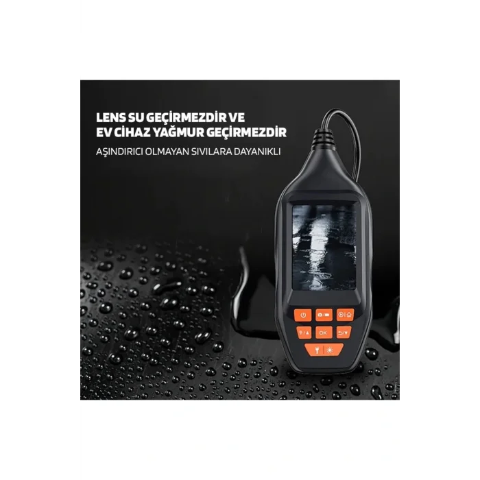 Genel Ürün Pm-14281 3 Lcd Ekranlı Şarjlı 5 Mt Kablolu Endoskop Yılan Kamera