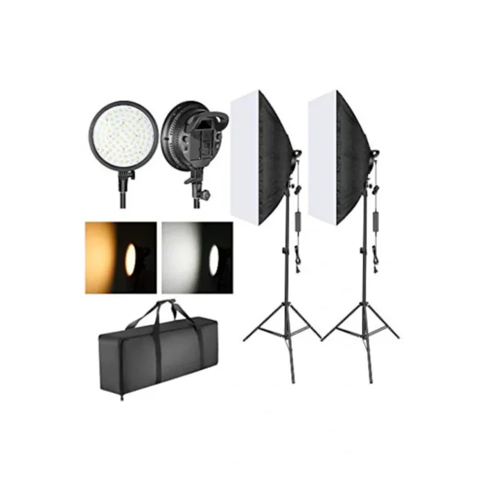 Genel Ürün 5500k Led Işık Softbox 50x70 Kit Sürekli Işık Video Işık