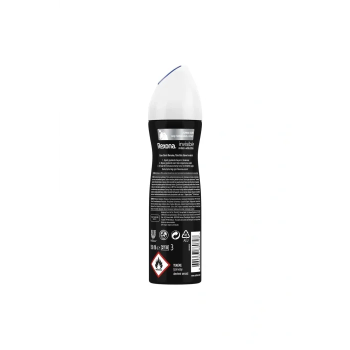 Genel Ürün Kadın Antiperspirant Deodorant Invisible Black White 150 Ml - 3lü Avantaj Paketi